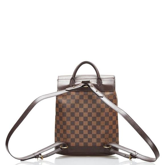 Louis Vuitton Damier Soho Rucksack Backpack PVC Leather Brown - Picture 3 of 6